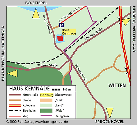 Lageplan Wasserburg Kemnade